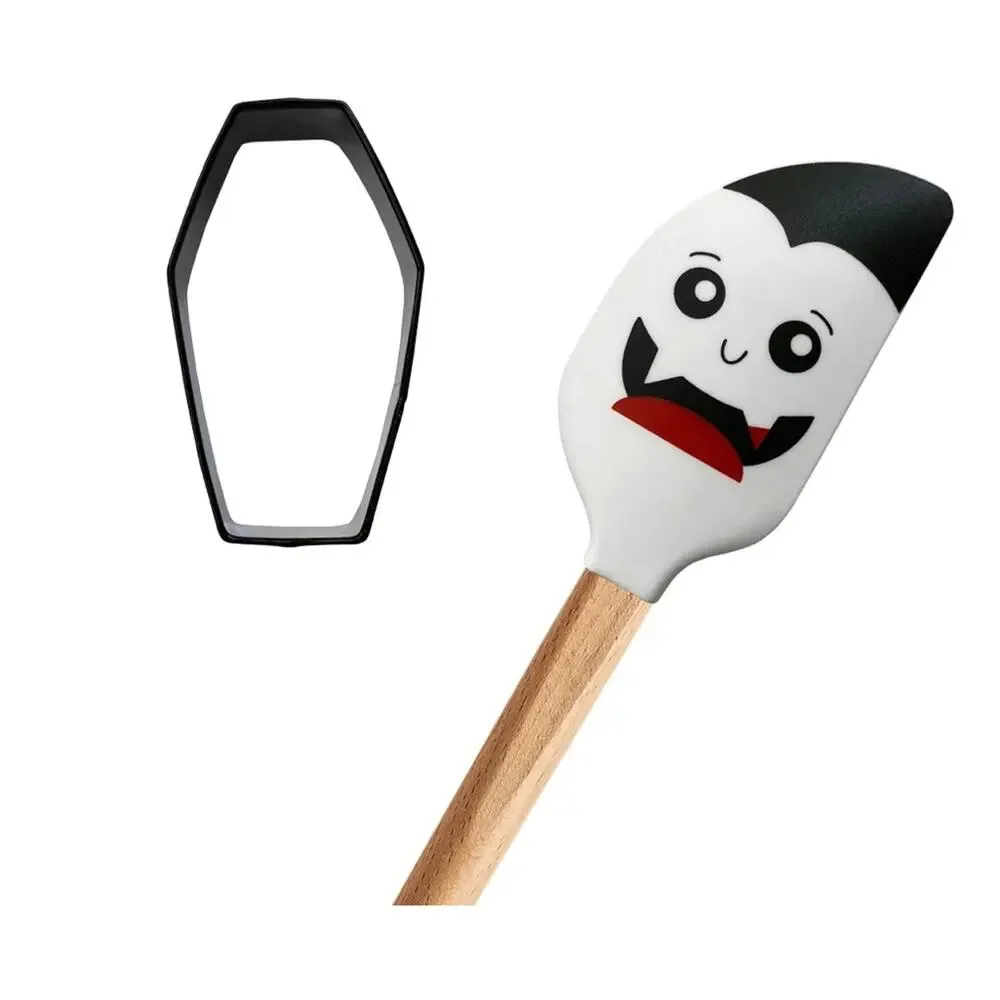 Way to Celebrate! Halloween Dracula Spatula with Coffin Cookie Cutter